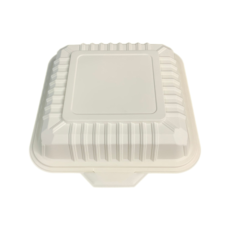 Biodegradable Corn Starch Clamshell Takeaway Box